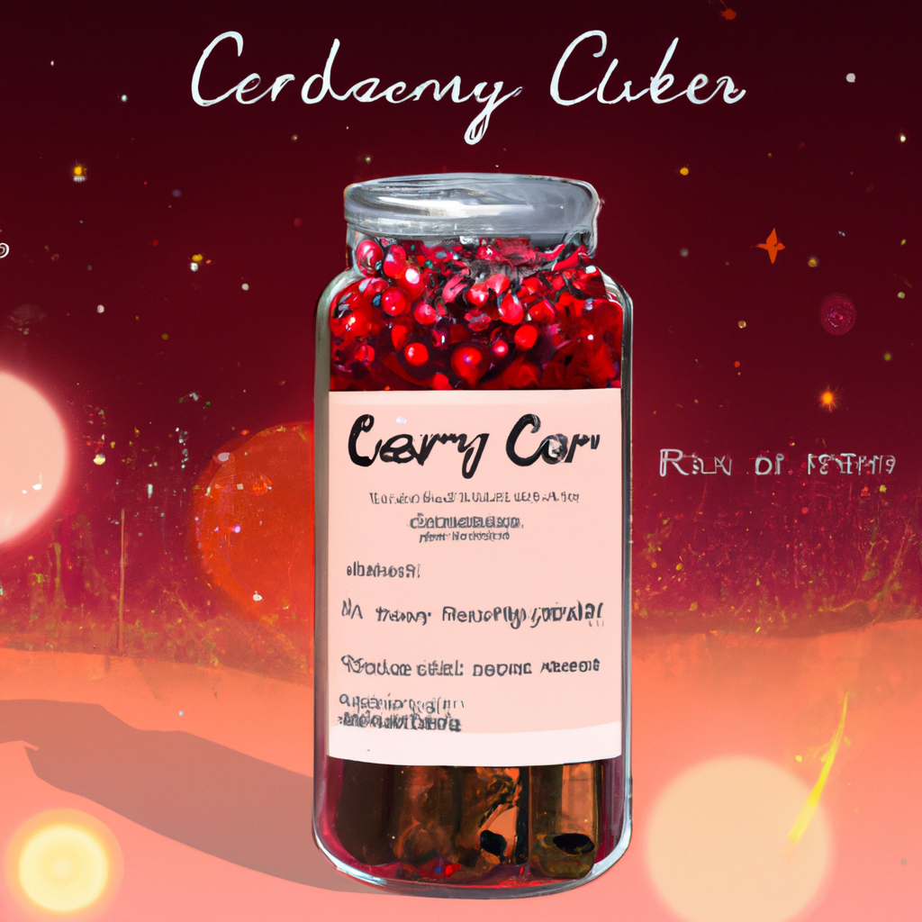 Spiced Cranberry Cider Mix In A Jar
