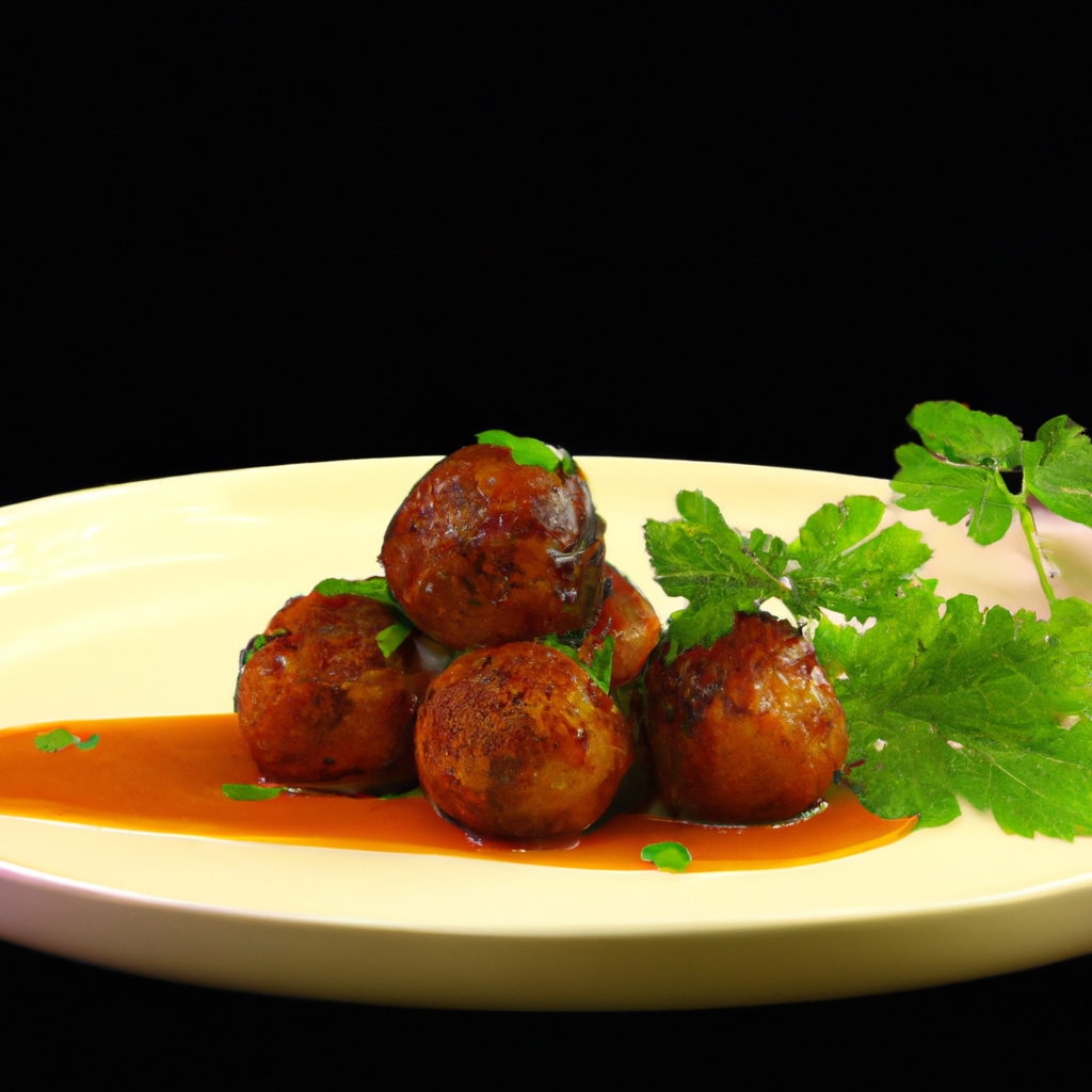 Meatballs With Brandied Peach Sauce