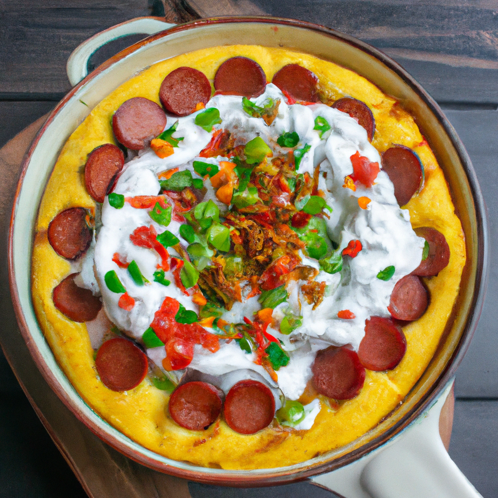 Chili Corndog Pie