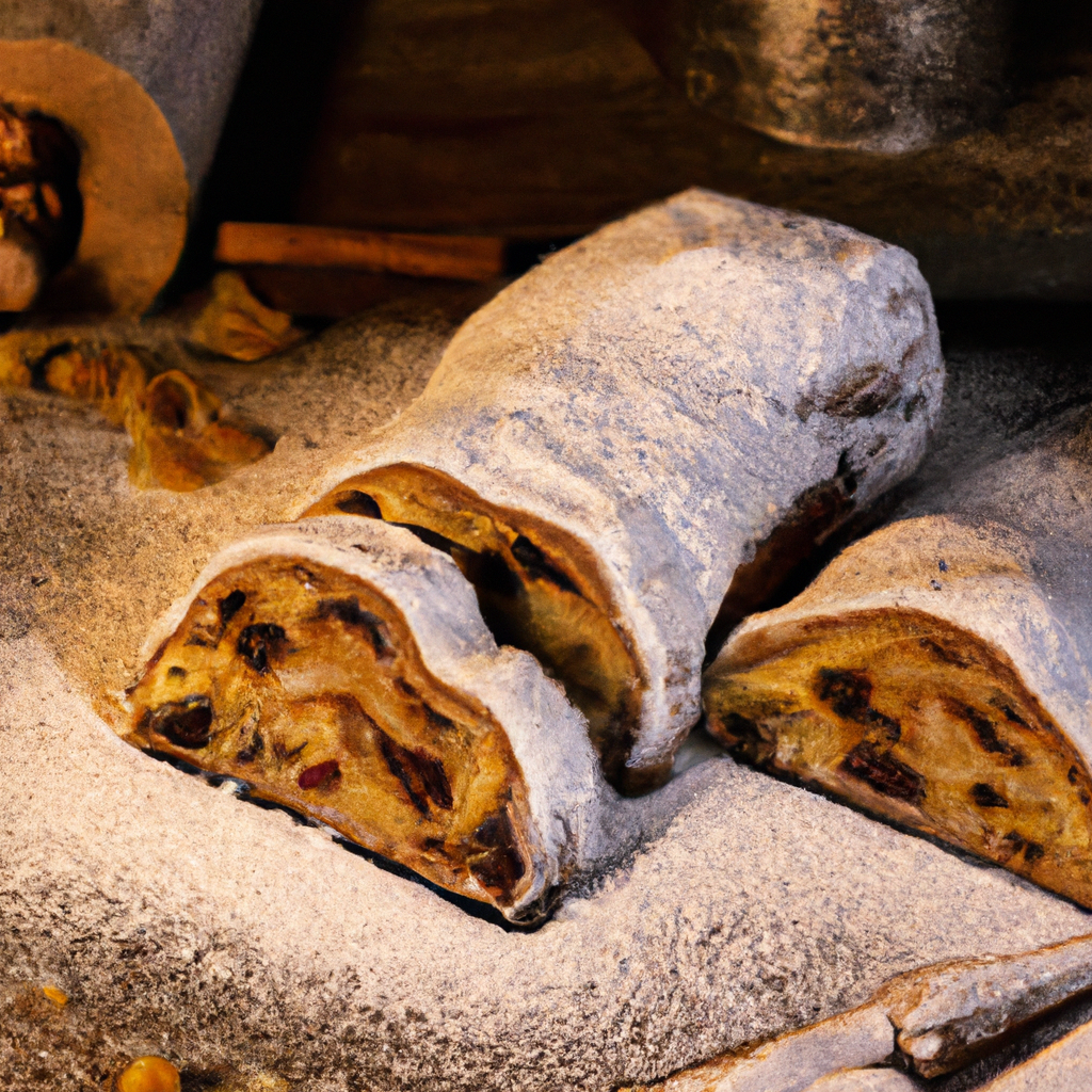 Marzipan Schoko Stollen Marzipan Chocolate Stollen