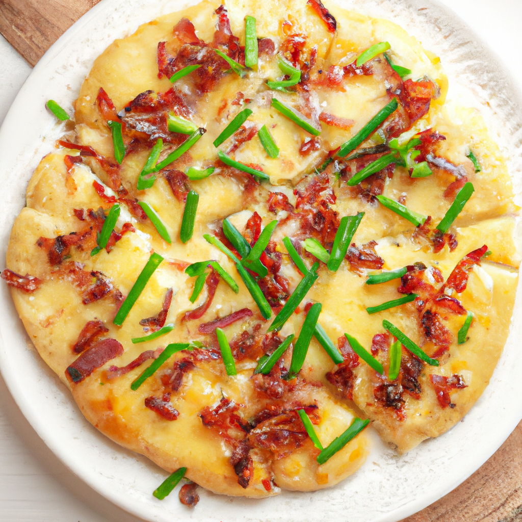 Bacon And Cheese Breakfast Pizza