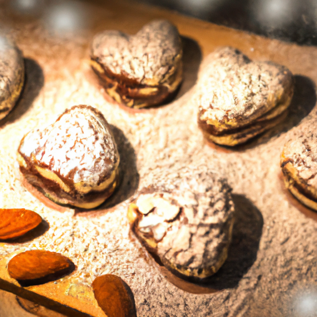 Mandelherzen Mit Schokoladenf&uuml;llung Almond Hearts With Chocolate Filling