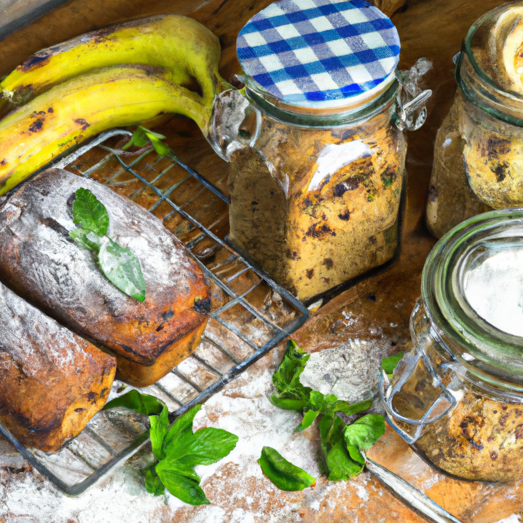Banana Bread Baked In A Jar