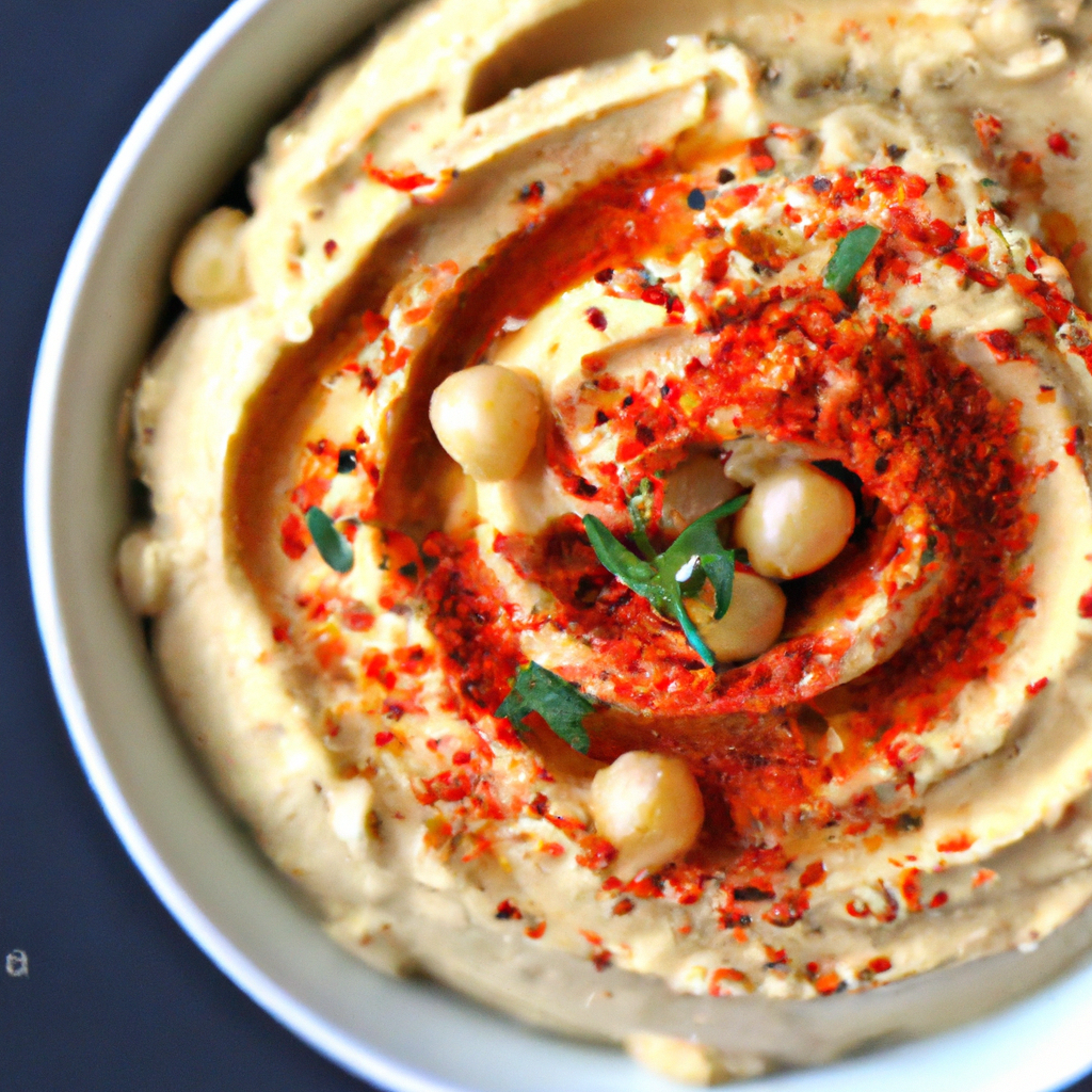 No Oil Raw Red Pepper Hummus