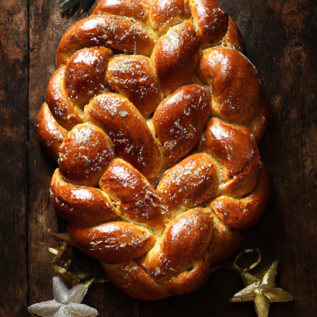 Angeliche Treccine Braided Christmas Bread