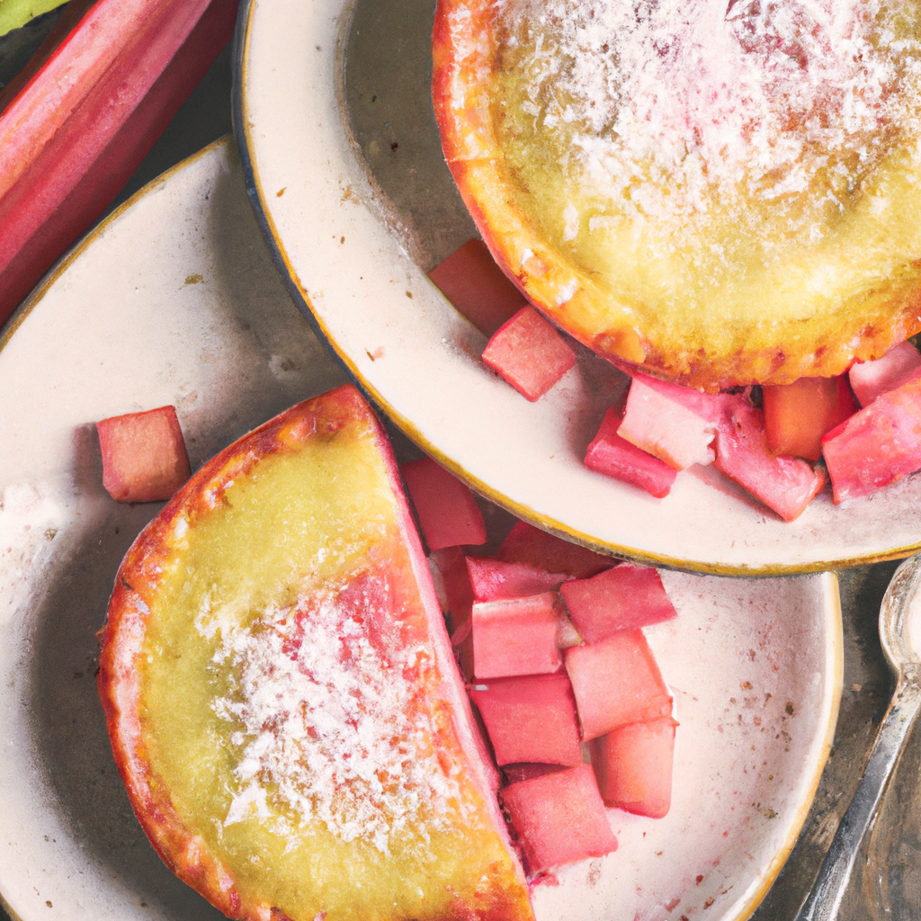 Rhubarb Flan