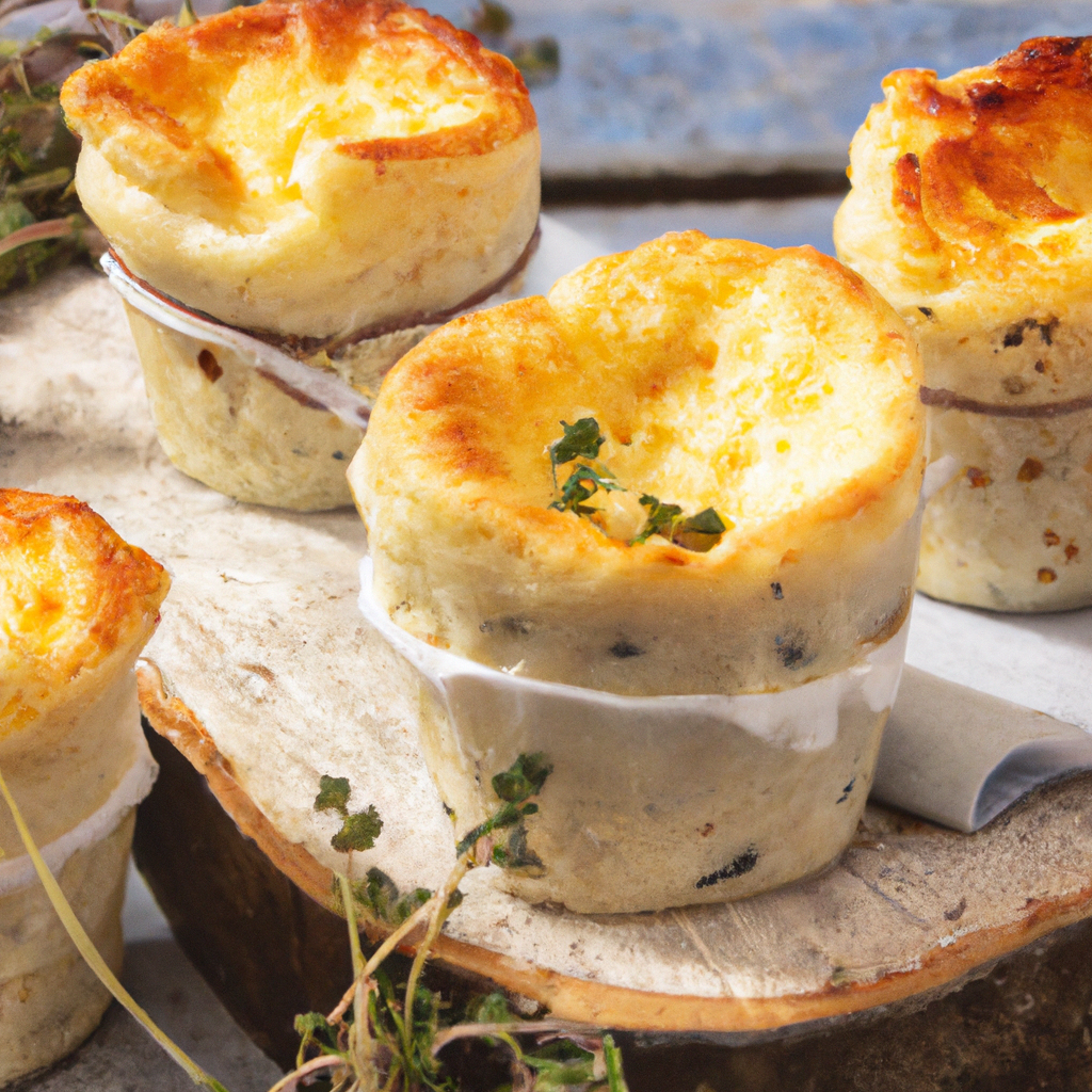 Goat Cheese Souffles