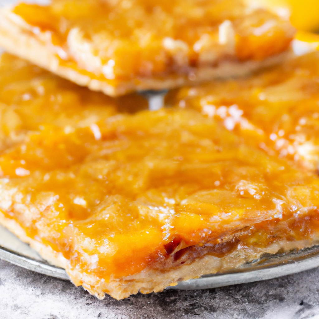 Glazed Mango Pie Bars