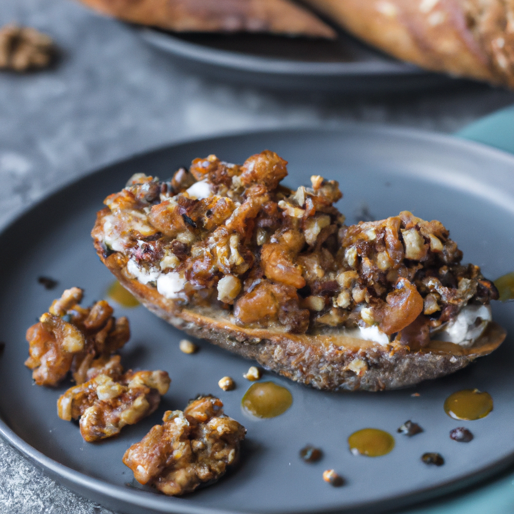 Gourmet Unbound Bruschetta With White Beans And Walnuts