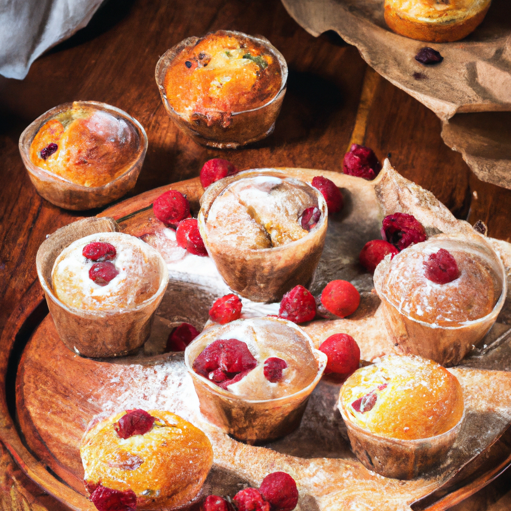 Raspberry Vanilla Hazelnut Muffins