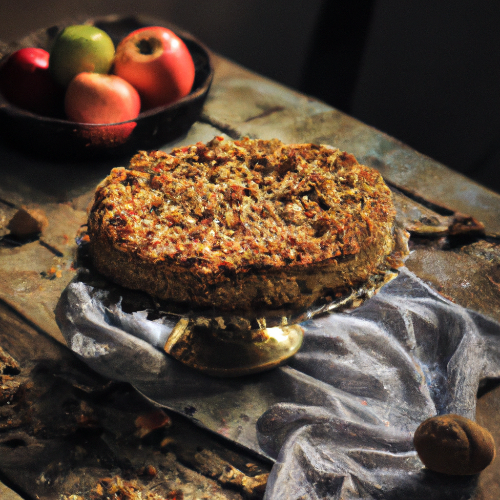 Apple And Nut Crumble Cake