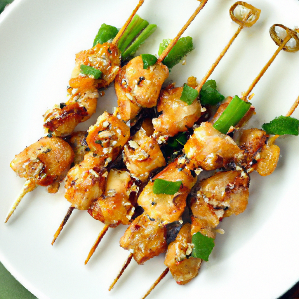 Sesame Chicken On A Stick