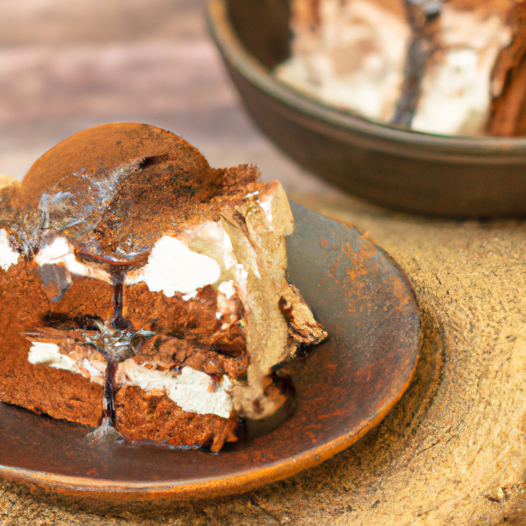 Baked Fudge With Kahlua Cream