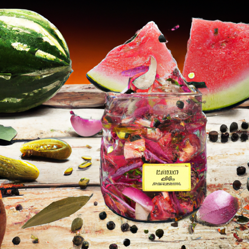 Fermented Watermelon Rind Pickles