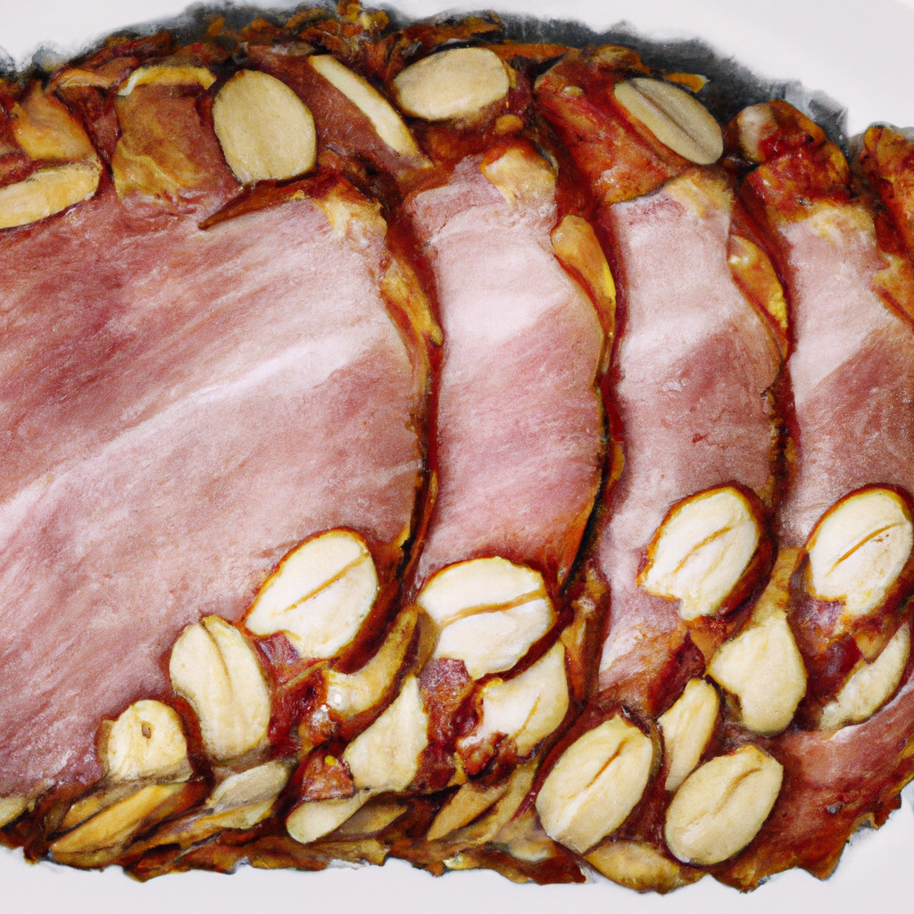 Crunchy Almond Glazed Ham