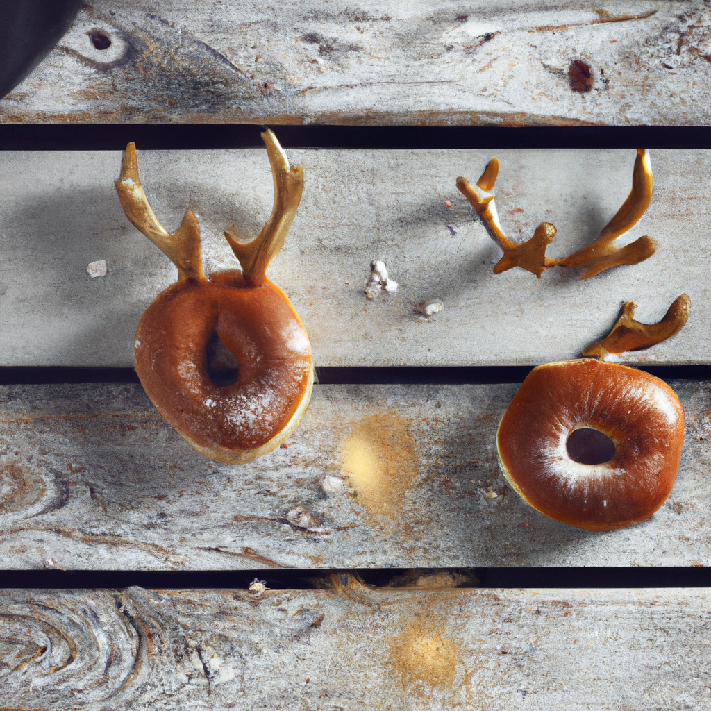 Hjortetakk Antler Shaped Sweet Doughnuts