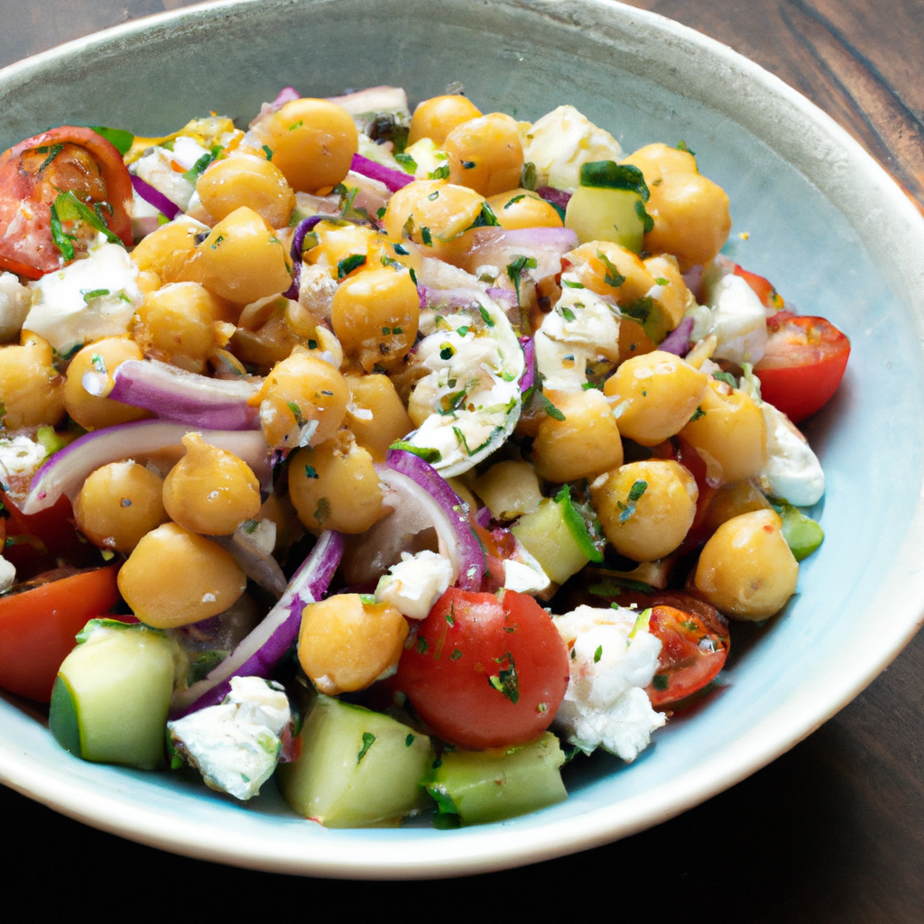 Lemony Greek Chickpea Salad