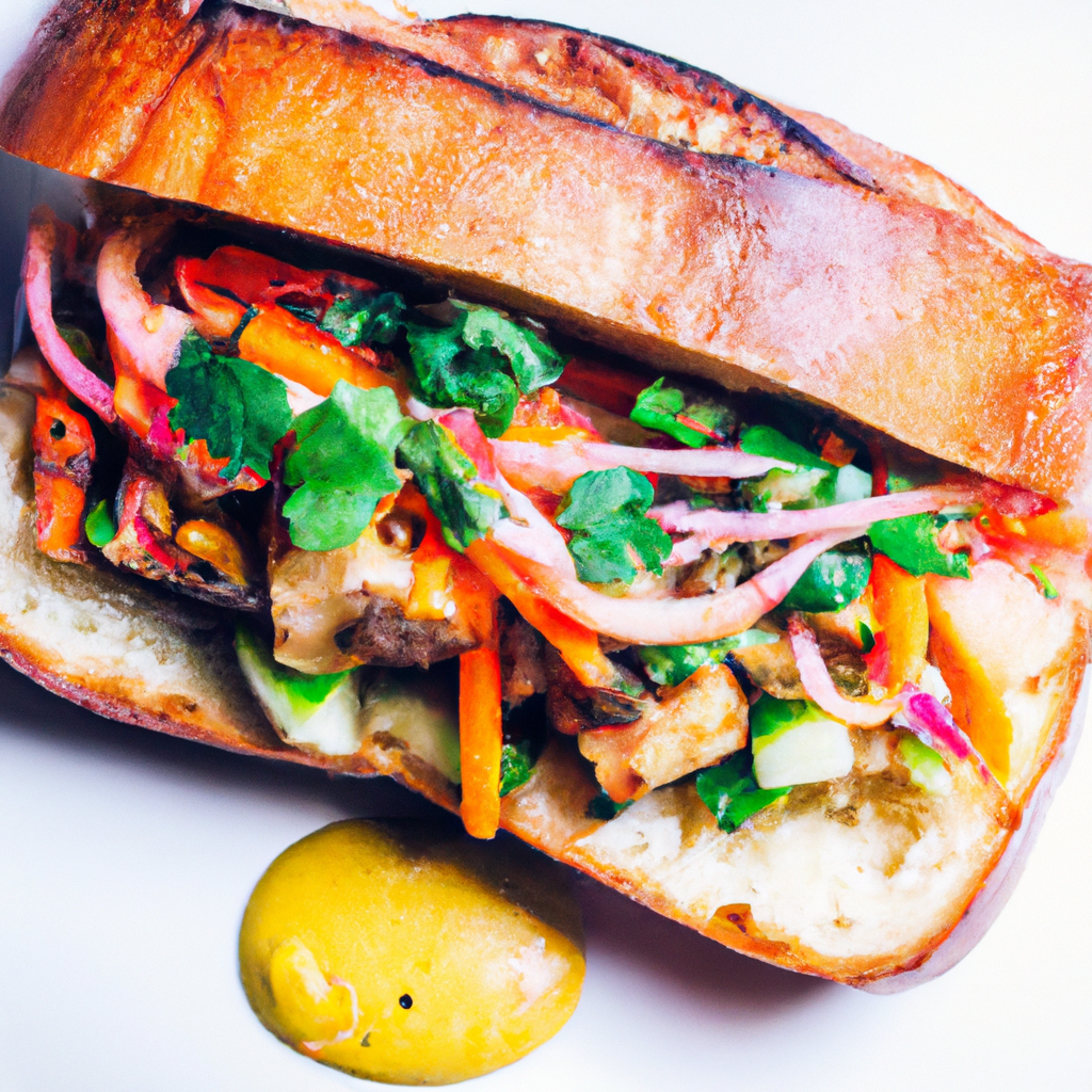Tofu Banh Mi With Lemongrass And Mango