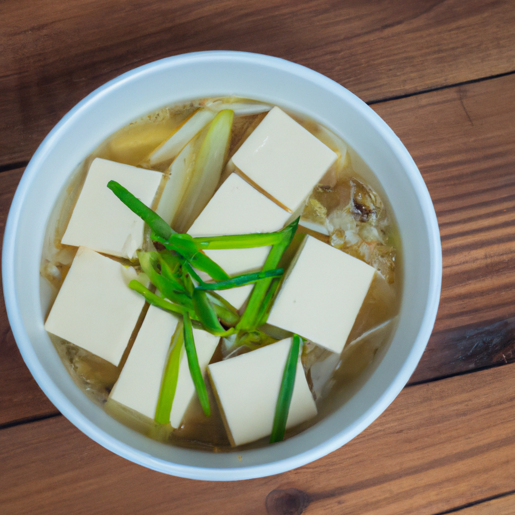 Tofu And Bamboo Shoot Soup