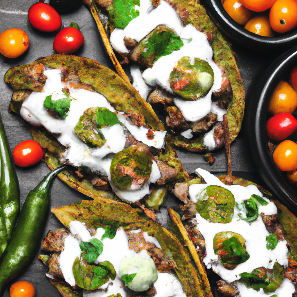 Spicy Poblano And Cheese Tacos