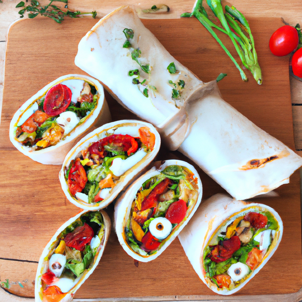 Grilled Vegetable And Mozzarella Wrap