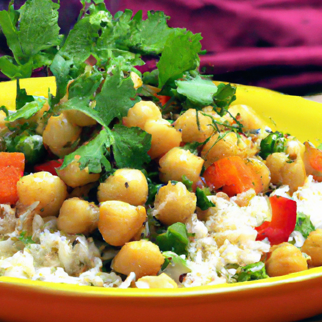 Lebanese Chickpea And Vegetable Pilaf