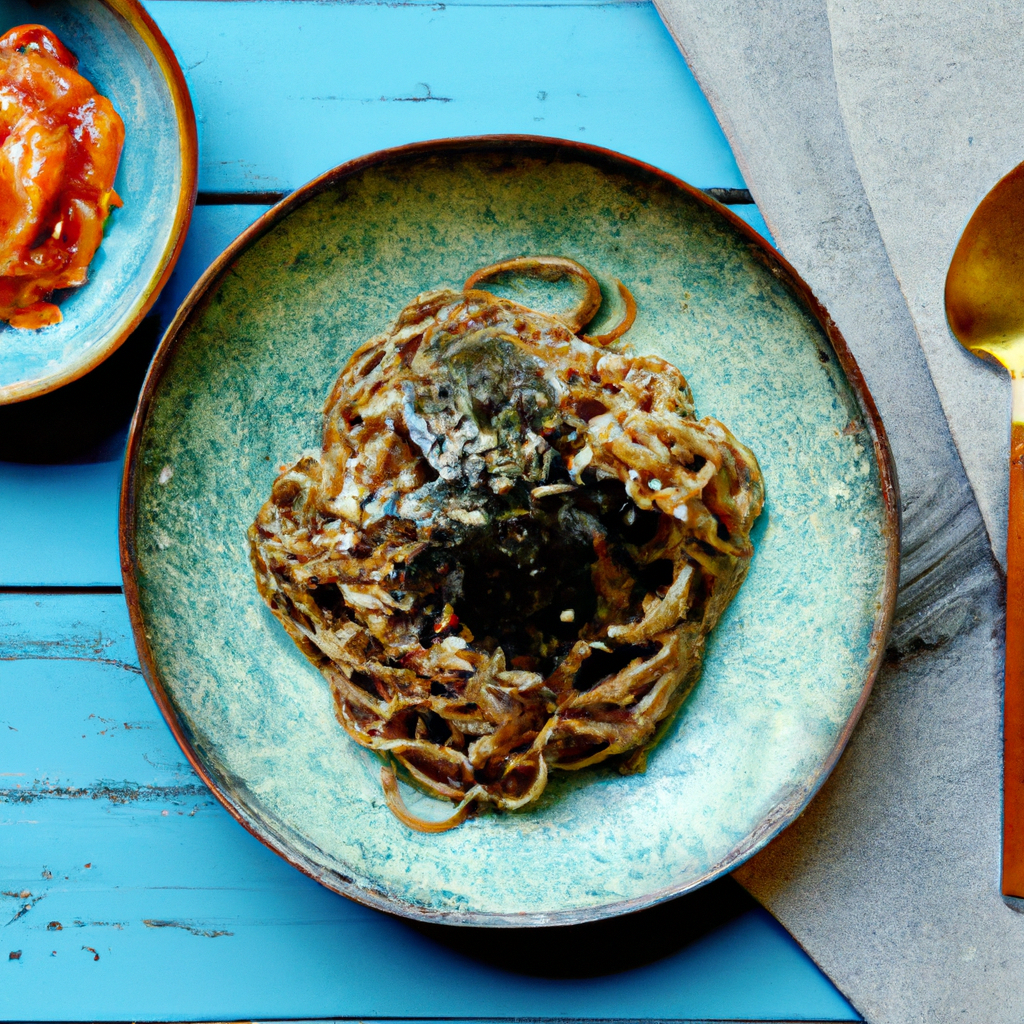 Vegetarian Kimchi Soba Noodles