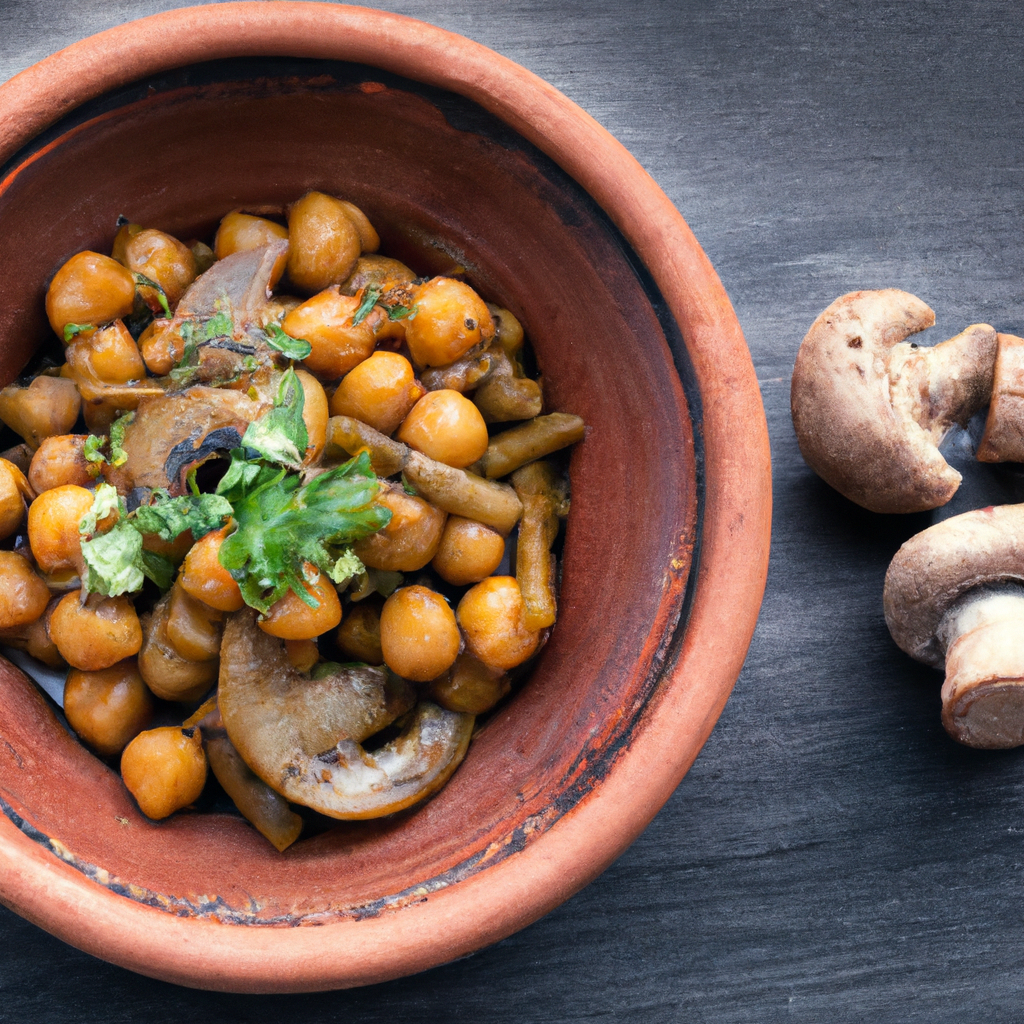 Shiro Bet Enguday Chickpea Stew With Mushrooms