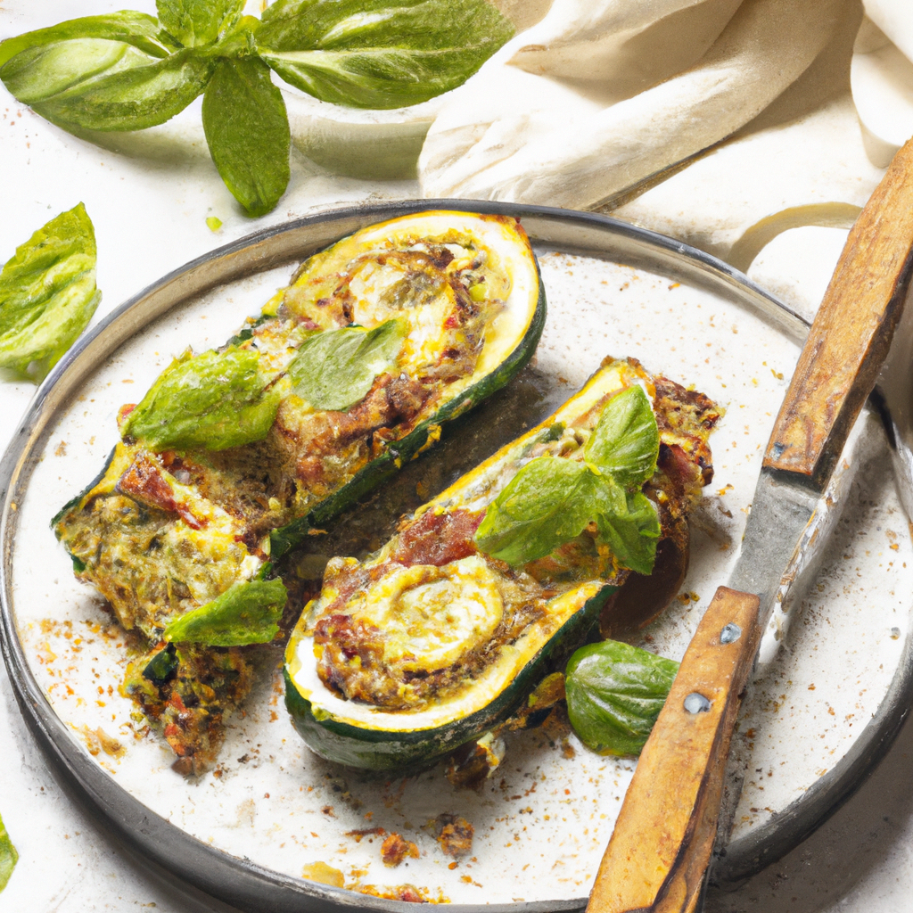 Ricotta Stuffed Zucchini