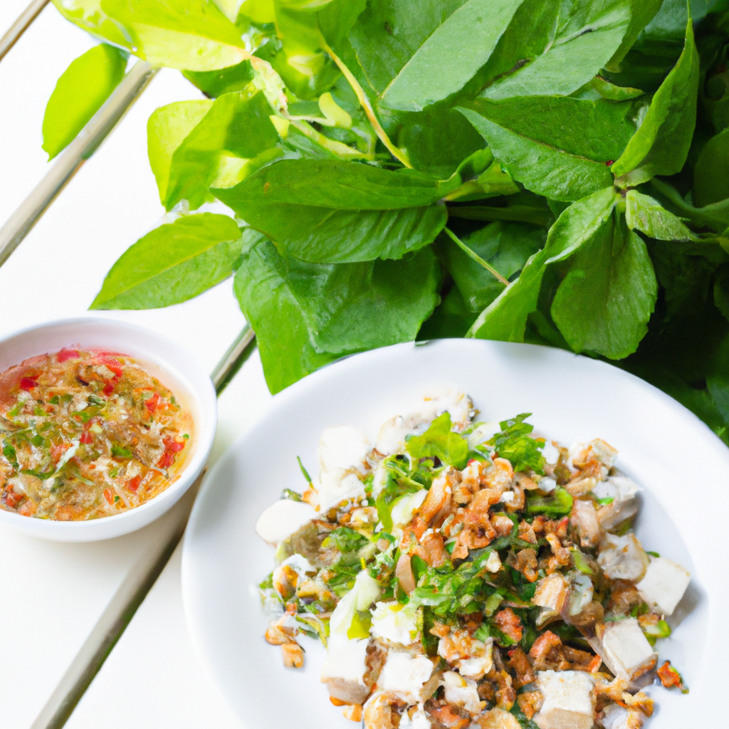 Vietnamese Herb Salad With Tofu