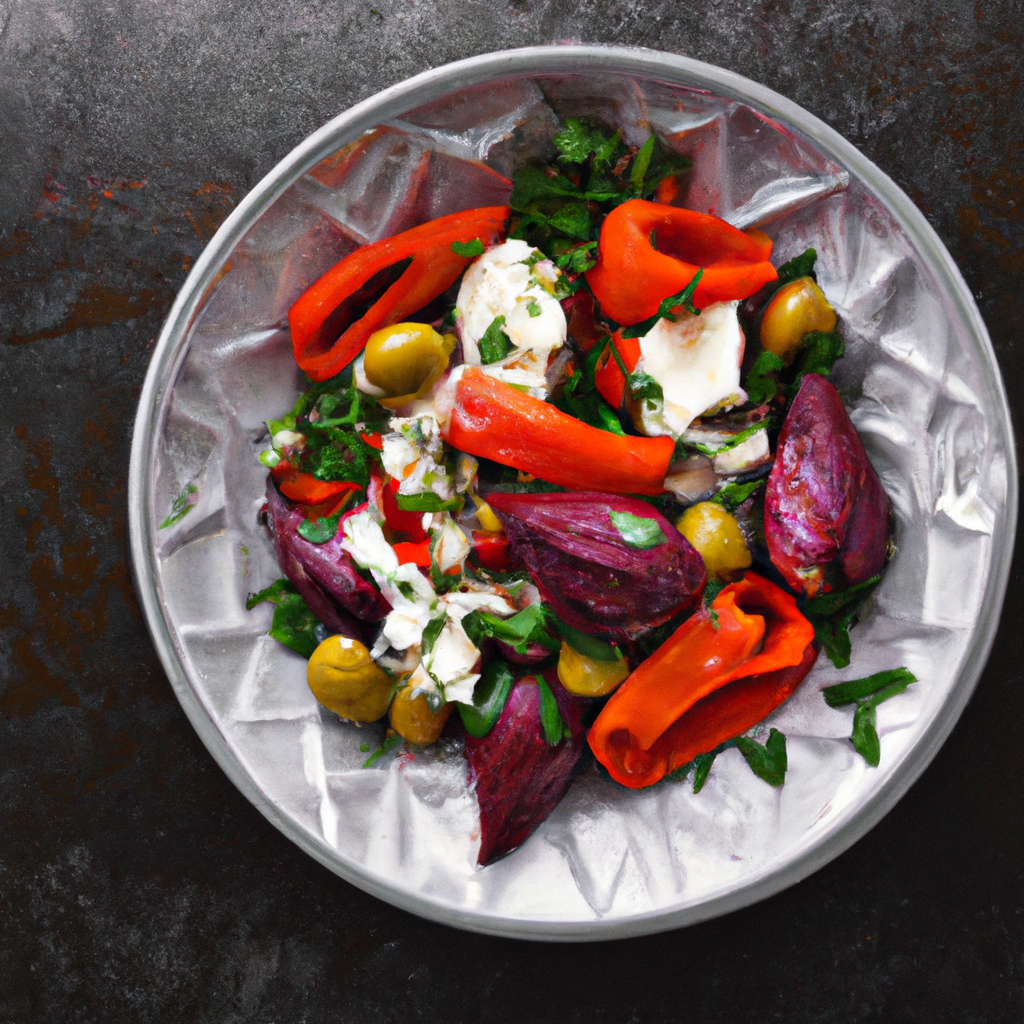 Roasted Red Pepper And Artichoke Salad