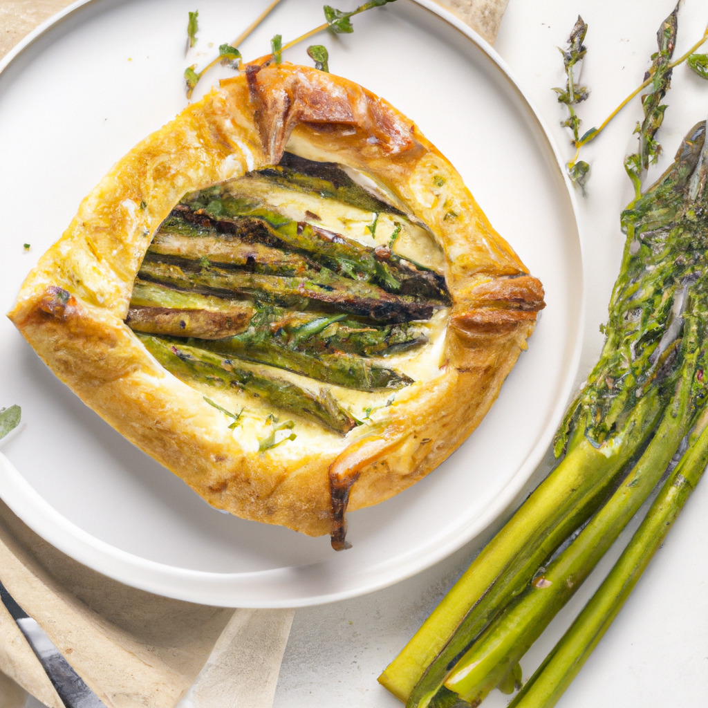 Roasted Asparagus And Brie Tart