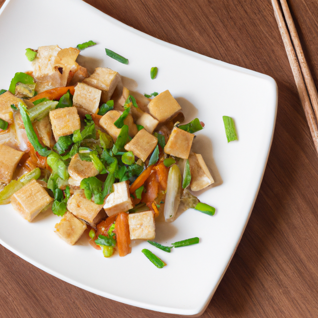 Tofu And Veggie Chow Fun