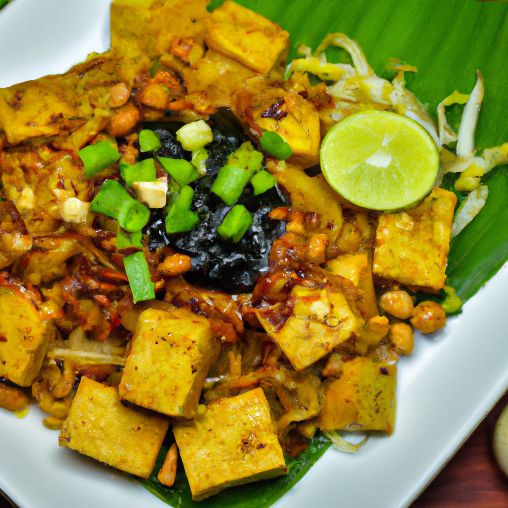 Crispy Tofu With Chili And Lemongrass Vermicelli
