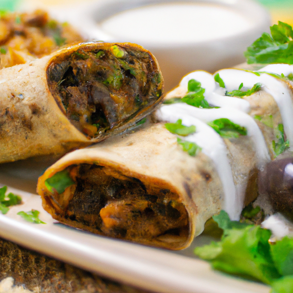 Zucchini And Black Bean Burritos