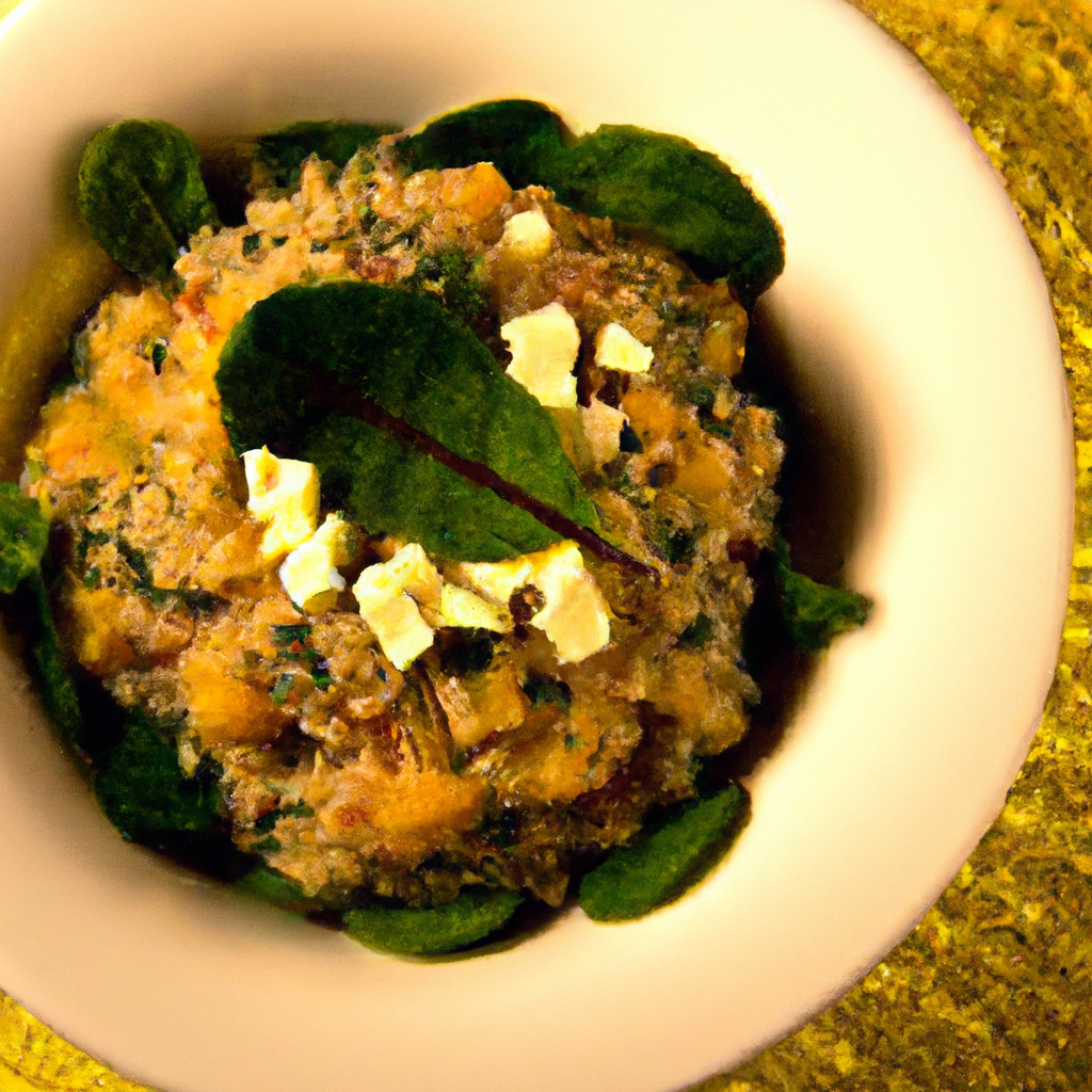 Quinotto With Butternut Squash And Spinach