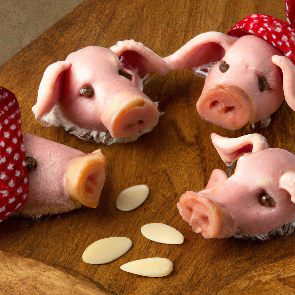 Julegrise Marzipan Pigs