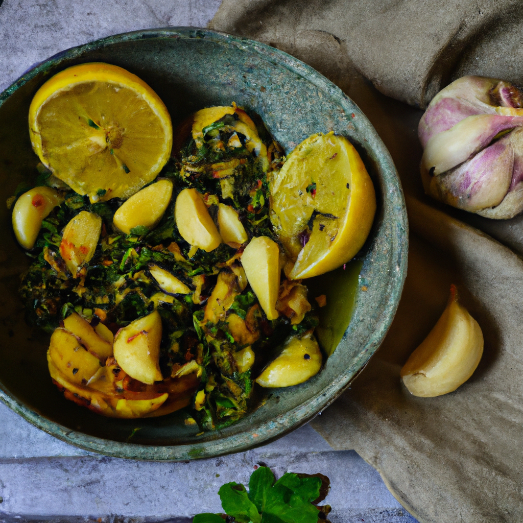 Garlic And Lemon Roasted Vegetables