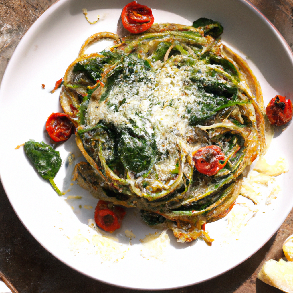 Pasta With Sun Dried Tomatoes And Spinach