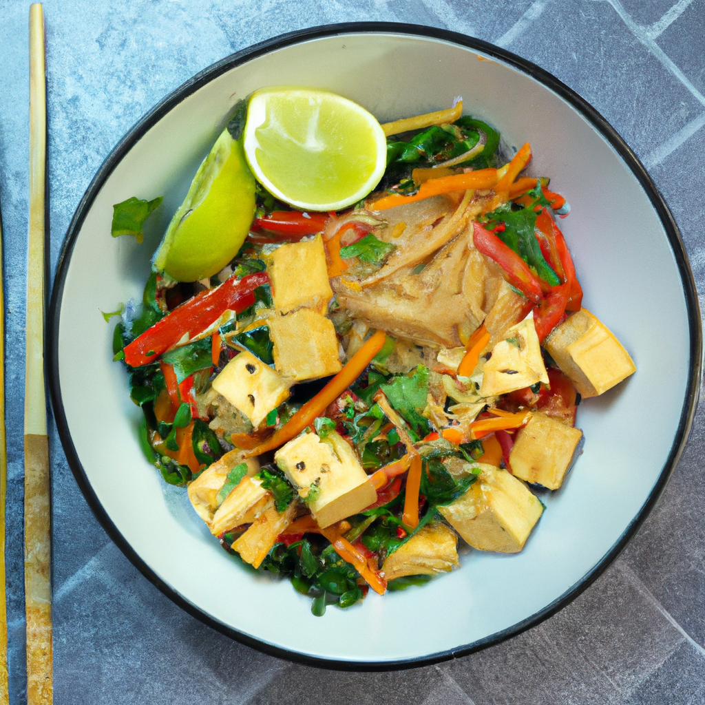 Lemongrass Tofu Noodle Bowl