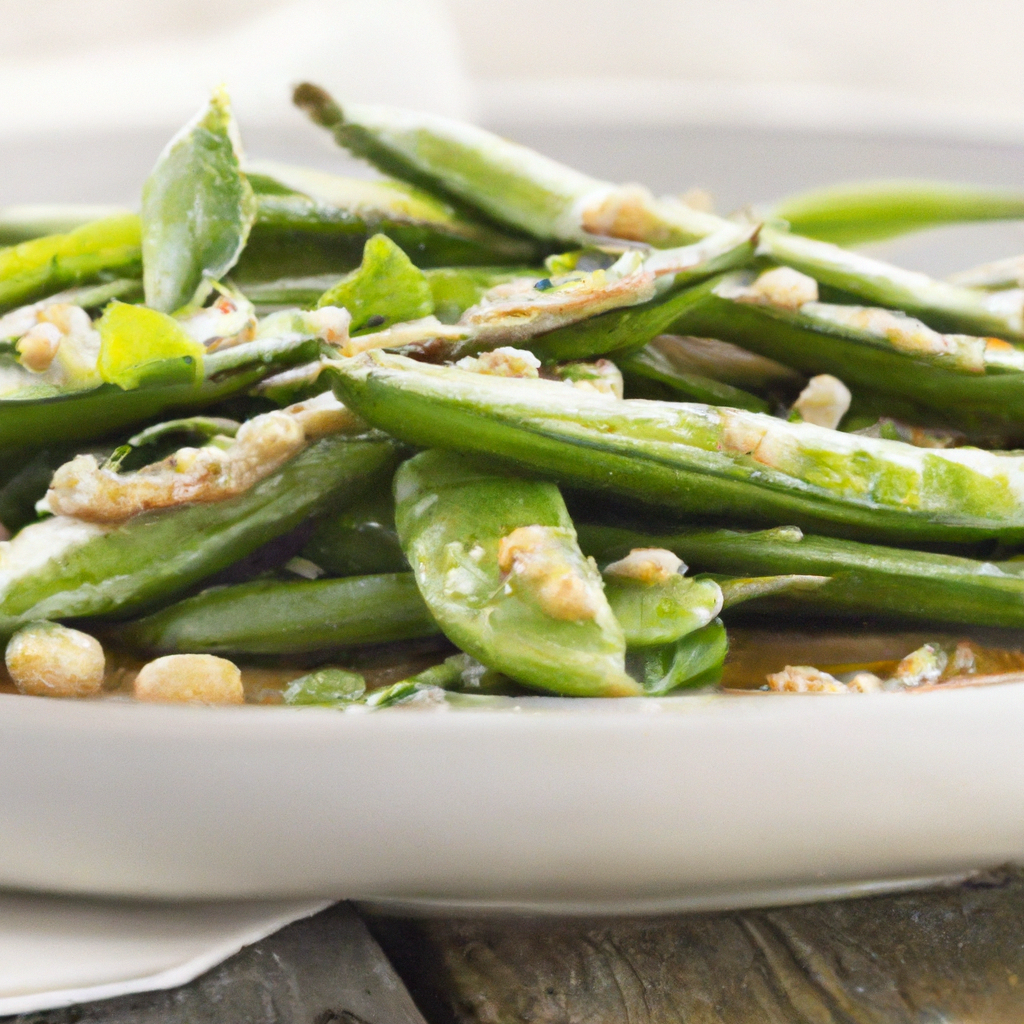 Ginger Garlic Snap Peas