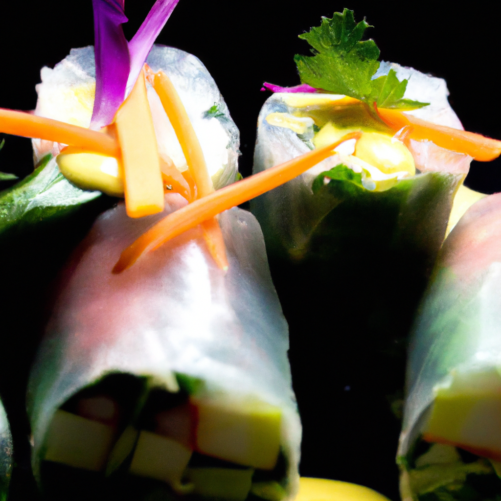Tofu And Lemongrass Rice Paper Rolls