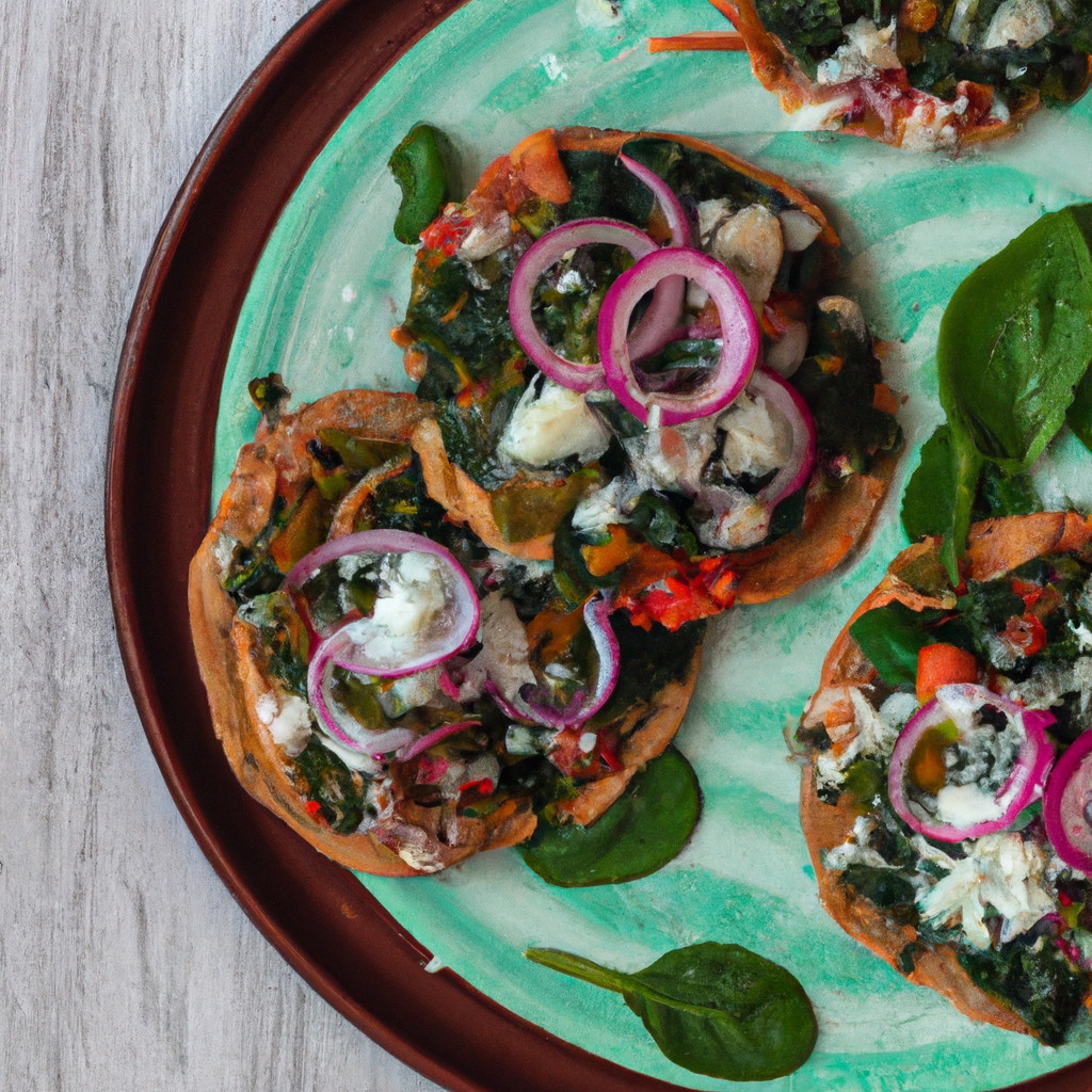 Spinach And Cheese Tostadas