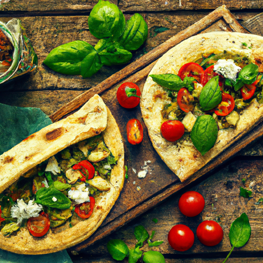 Grilled Vegetable And Tomato Flatbread