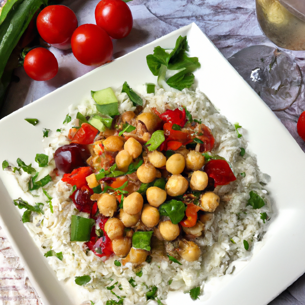 Ensalada De Arroz Y Garbanzos Rice And Chickpea Salad
