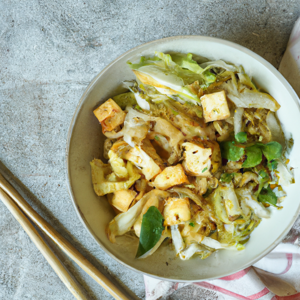 Tofu And Tamarind Noodle Bowl
