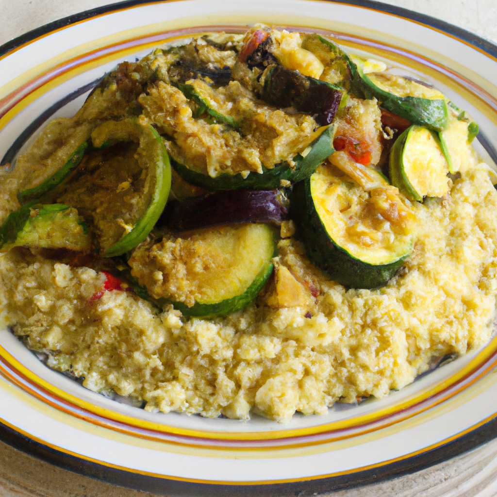 Couscous With Spiced Zucchini And Eggplant