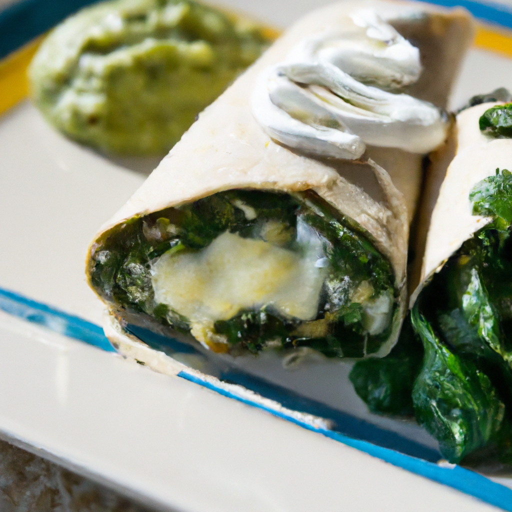 Spinach And Cheese Burritos
