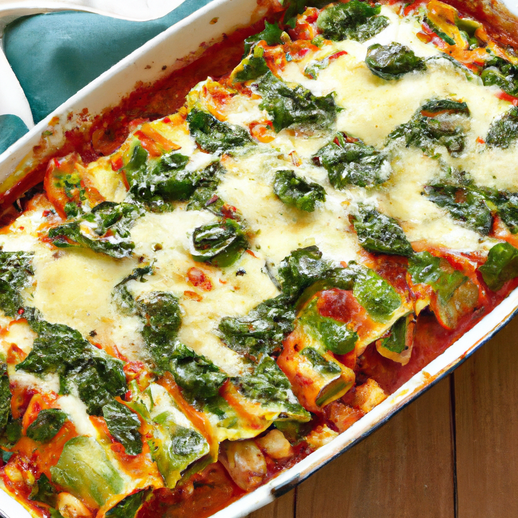 Greek Style Spinach And Ricotta Lasagna