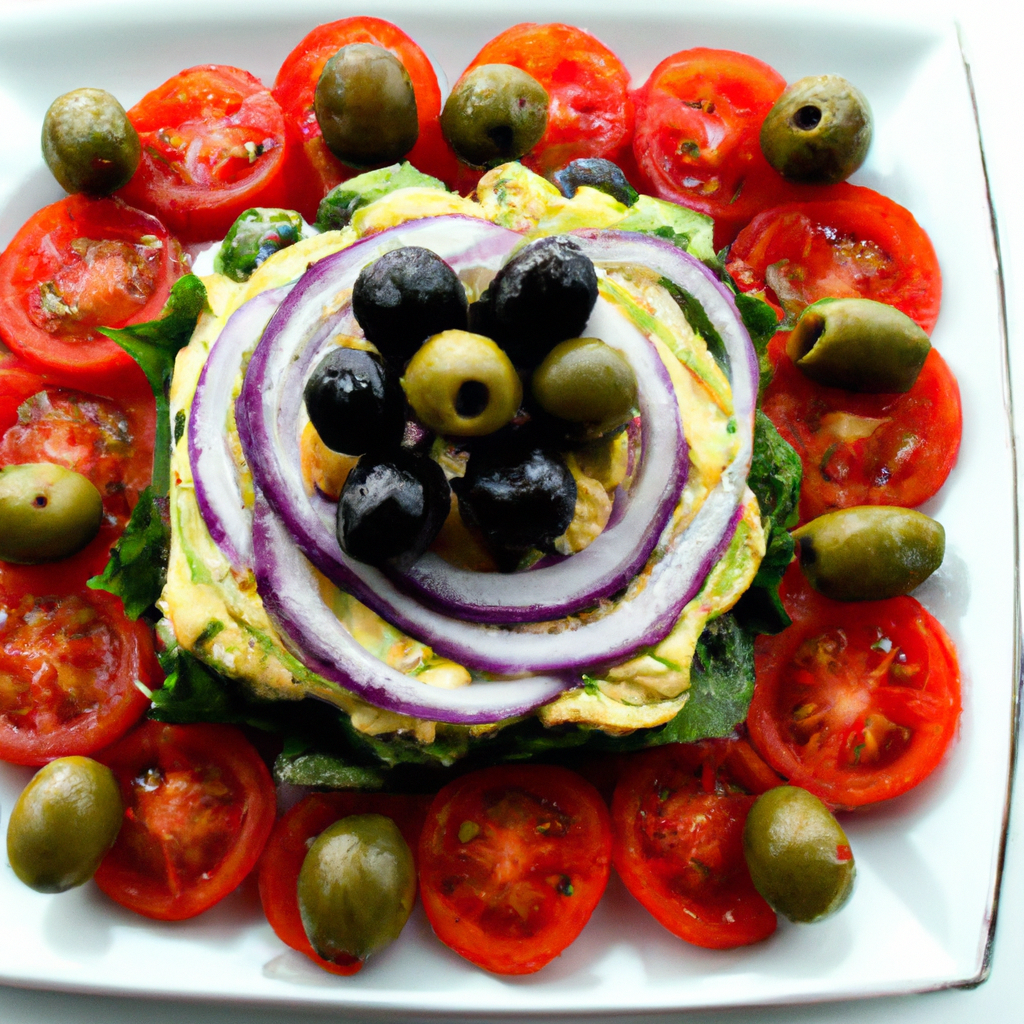 Vegetarian Causa With Tomatoes And Olives